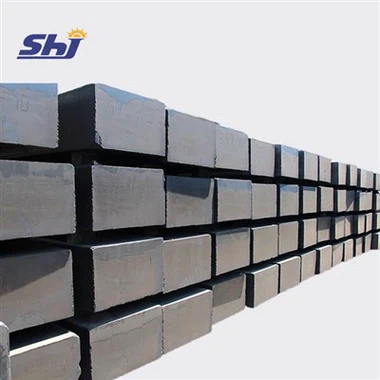 Bloc de graphite artificiel à grain moyen